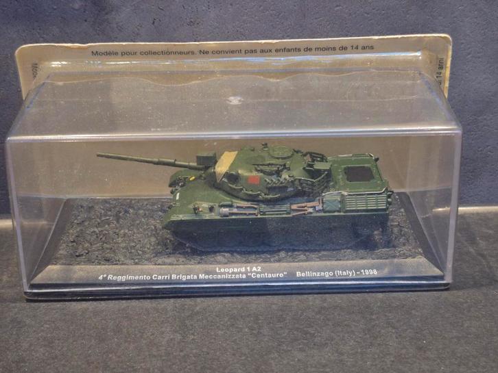 Leopard 1 A2 Tankmodel - Bellinzago (Italië) 1998, Hobby en Vrije tijd, Modelbouw | Auto's en Voertuigen, Zo goed als nieuw, Tank