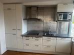 Complete Gebruikte Keuken incl. Inbouwapparatuur, Huis en Inrichting, Keuken | Complete keukens, Ophalen, Gebruikt, Wit, Kunststof