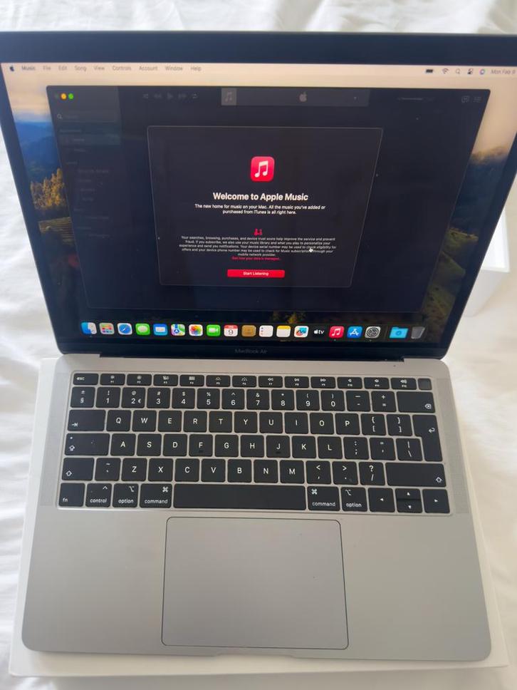 MacBook Air 13" (2019) - Space Grey, Computers en Software, Apple Macbooks, Gebruikt, MacBook Air, 13 inch, Minder dan 2 Ghz, 128 GB of minder