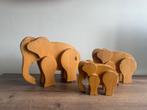 Houten Olifanten Set - Decoratie, Antiek en Kunst, Kunst | Beelden en Houtsnijwerken, Ophalen of Verzenden