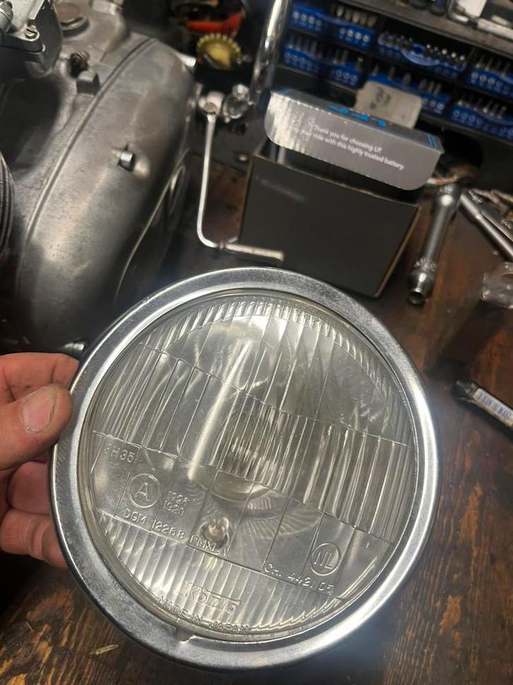 Yamaha dt50 dt50mx rd50mx rd50 koplamp, gebruikt, Fietsen en Brommers, Brommeronderdelen | Oldtimers, Zo goed als nieuw, Yamaha