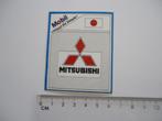 sticker Mitsubishi logo mobil oil japan retro lance colt 000, Verzamelen, Verzenden