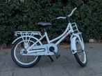 Witte kinderfiets 16 inch Loekie pickup, Gebruikt, Loekie, Ophalen of Verzenden, Handrem