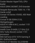 Gaming PC Intel® Core i5-6400, Computers en Software, Desktop Pc's, Ophalen, Gebruikt, HDD, Zelf gebouwde pc