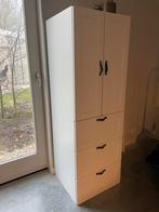 IKEA Platsa kledingkast met leren greepjes, Huis en Inrichting, Kasten | Kledingkasten, Kunststof, Gebruikt, 150 tot 200 cm, 50 tot 100 cm