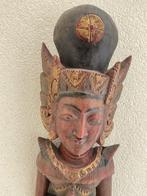 Indonesisch Houten Beeld 80 cm hoog en 13 cm breed, Ophalen of Verzenden