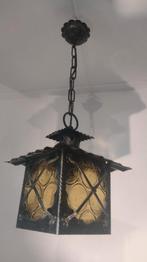 Lantaarn hanglamp, Huis en Inrichting, Lampen | Hanglampen, Ophalen of Verzenden, Gebruikt, Glas, Minder dan 50 cm