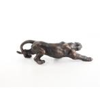 Stoere gietijzeren panter – decoratief beeld in sluiphouding, Ophalen of Verzenden, Nieuw, Dier