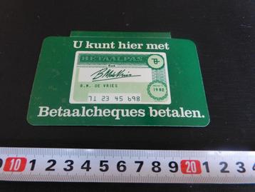 sticker deursticker U kunt hier met Betaalcheues betalen  beschikbaar voor biedingen