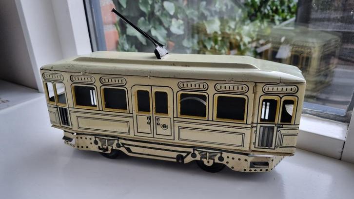S.G. Günthermann Tram - tin / blikken speelgoed, Antiek en Kunst, Antiek | Speelgoed, Ophalen of Verzenden