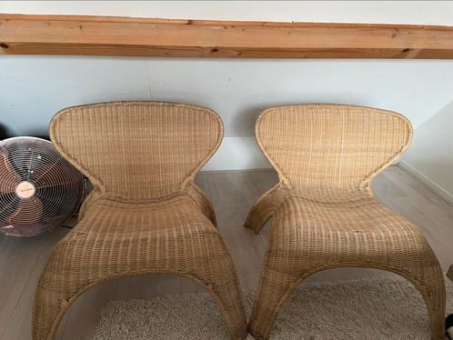 Gulte IKEA vintage rotan relax fauteuils, Huis en Inrichting, Fauteuils, Gebruikt, 50 tot 75 cm, Minder dan 75 cm, Ophalen