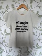 Wrangler ecru creme off white t-shirt medium large, Maat 38/40 (M), Beige, Zo goed als nieuw, Korte mouw