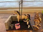 Schleich paardenpoetsplaats, Ophalen of Verzenden, Gebruikt
