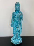 Boeddha Beeld Azuurblauw 48cm, Ophalen of Verzenden, Zo goed als nieuw