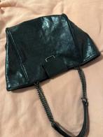 Zwarte handtas met ketting, Ophalen of Verzenden, Gebruikt, Zwart, Handtas