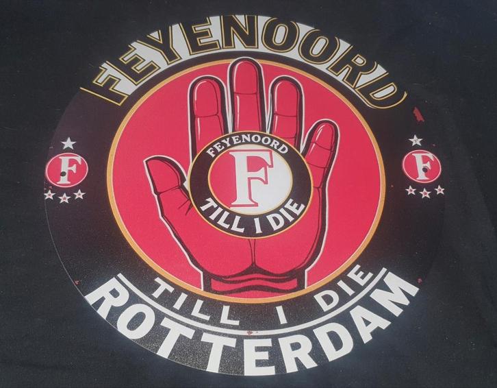 Feyenoord Wandbord - Rotterdam Till I Die, Verzamelen, Overige Verzamelen, Nieuw, Ophalen of Verzenden