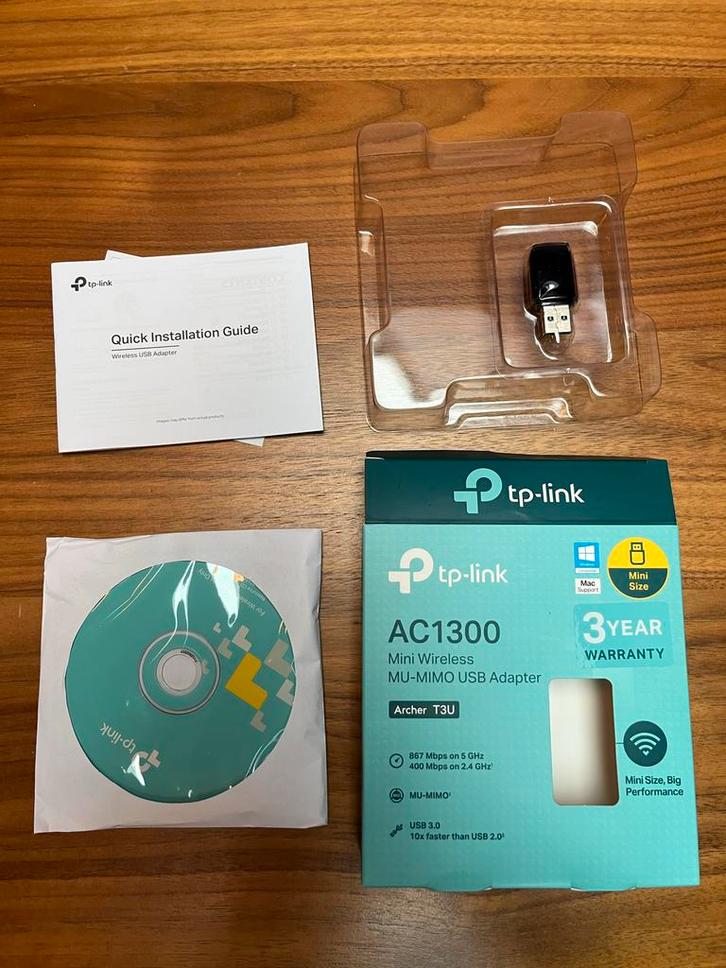 TP-Link AC1300 Mini USB Adapter, Computers en Software, Netwerkkaarten, Nieuw, Extern, Ophalen of Verzenden