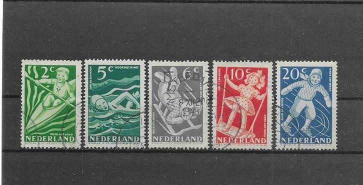Nederland 1948, NVPH 508 t/m 512, Gestempeld., Postzegels en Munten, Postzegels | Nederland, Gestempeld, Na 1940, Verzenden