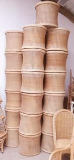 Partij vintage, rotan onderstellen voor tafels, jaren 70, Ophalen, Overige materialen, Minder dan 50 cm, Rond