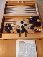 Backgammon in houten koffer, Ophalen of Verzenden