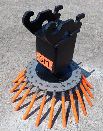 NIEUW onkruidborstel voor minigraver CW05 | CW10 | S40 beschikbaar voor biedingen