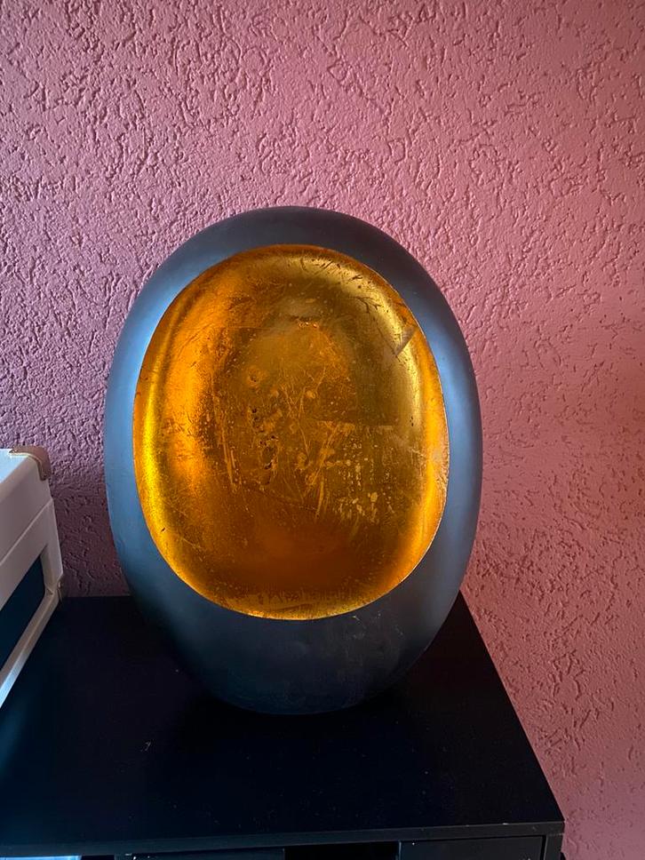 Grote marrakech egg, Huis en Inrichting, Woonaccessoires | Kandelaars en Kaarsen, Nieuw, 25 tot 50 cm, Metaal, Zwart, Ophalen of Verzenden