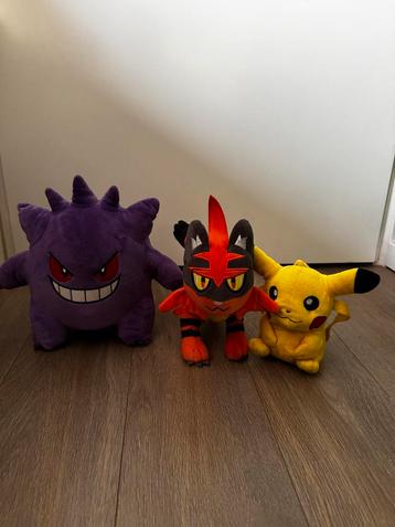 Pokemon Knuffels Set van 3 - Goede Staat beschikbaar voor biedingen