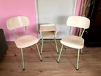 Vintage retro stoelen + tafeltje – pastelgroen, Verzamelen, Ophalen, Huis en Inrichting