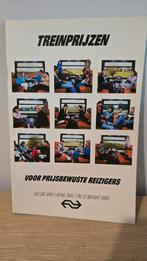 Ns folder trein prijzen  1985 1986, Verzamelen, Spoorwegen en Tramwegen, Ophalen of Verzenden, Zo goed als nieuw, Trein, Kaart of Prent