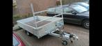 Aanhanger enkelasser plateauwagen, Ophalen of Verzenden, Gebruikt