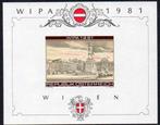 OOSTENRIJK 1981 WIPA 1981 tentoonstelling Blok, ongetand, Po, Postzegels en Munten, Postzegels | Europa | Oostenrijk, Verzenden