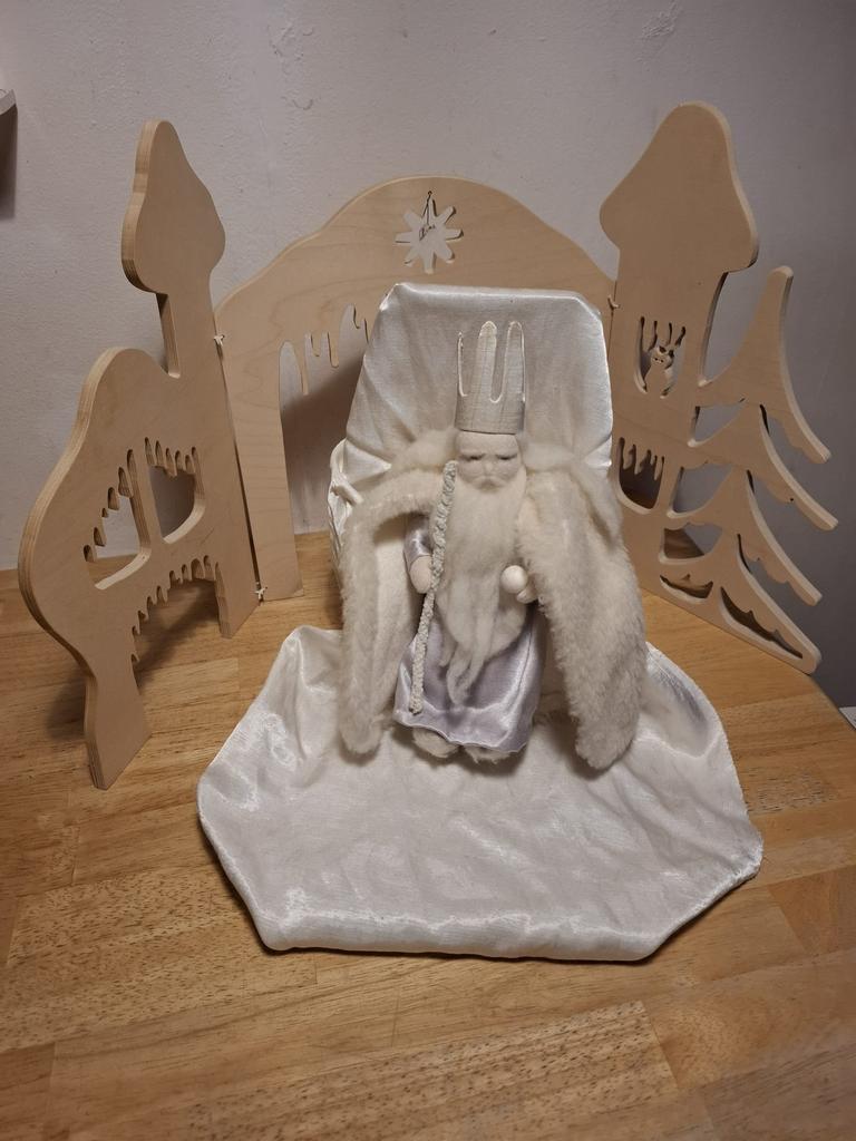 Grote Koning Winter, Elsa Beskow seizoenstafel incl Drieluik, Hobby en Vrije tijd, Naaien en Fournituren, Nieuw, Ophalen of Verzenden