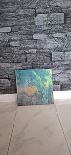 Abstract schilderij - decoratie 29 x 30 cm, Ophalen of Verzenden