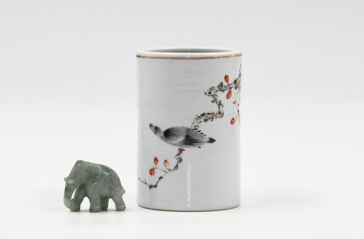 Chinees porselein | 20e eeuw pennenhouder, Antiek en Kunst, Kunst | Niet-Westerse kunst, Ophalen of Verzenden