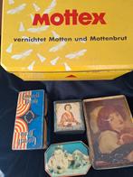 Oude blikken Mottex Lensvelt thee toffeeblik blikjes, Verzamelen, Blikken, Ophalen, Gebruikt, Overige