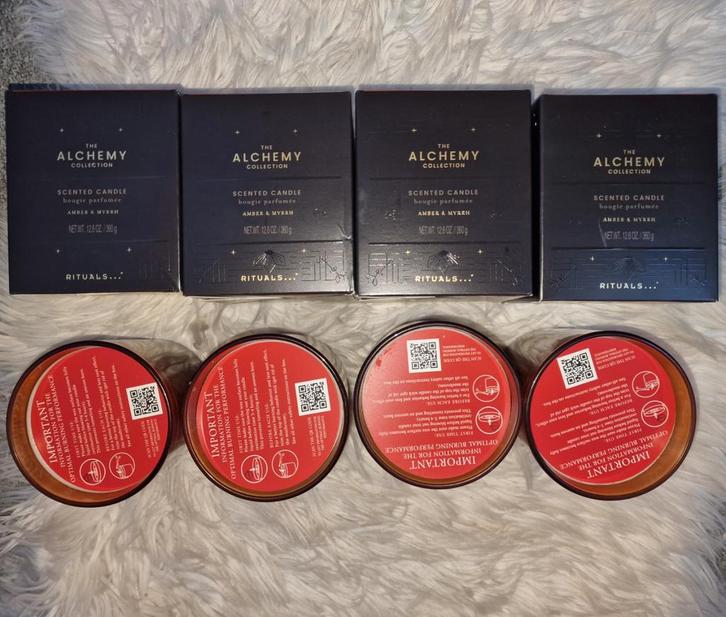 4x Rituals The Alchemy Geurkaars Candle Kaarsen, Huis en Inrichting, Woonaccessoires | Kandelaars en Kaarsen, Nieuw, Ophalen of Verzenden