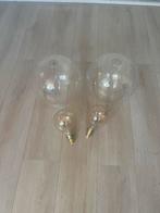 Super Mooie 2 IKEA Jakobsbyn lampen met fitting, Ophalen of Verzenden, Minder dan 100 cm, Ikea, Glas