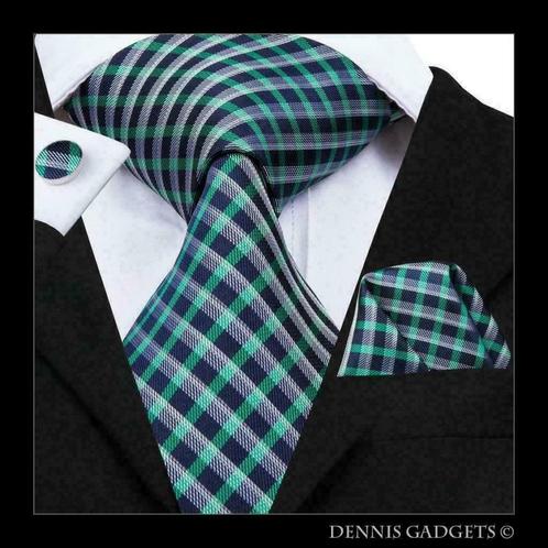 Dennis Gadgets: 100 % zijden stropdas ( 3 delig !! ) DG 3050, Kleding | Heren, Stropdassen, Nieuw, Met patroon, Blauw, Ophalen of Verzenden