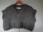 Antraciet grijze grof gebreide spencer van Zara mt S, Kleding | Dames, Truien en Vesten, Zara, Ophalen of Verzenden, Zo goed als nieuw