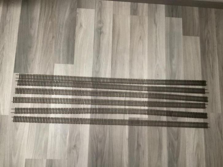 Fleischmann flexrails 6006, 6 stuks, Hobby en Vrije tijd, Modeltreinen | H0, Gebruikt, Rails, Gelijkstroom, Fleischmann, Analoog