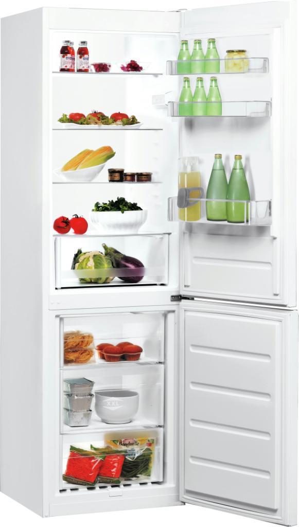 Indesit LR7 S2 W Koelkast met vriezer, Witgoed en Apparatuur, Koelkasten en IJskasten, Gebruikt, Met aparte vriezer, 200 liter of meer