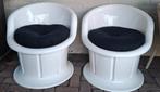 2 zeldzaam vintage ikea popptrop stoelen voor huis of tuin, Huis en Inrichting, Stoelen, Ophalen, Kunststof, Wit, Zo goed als nieuw