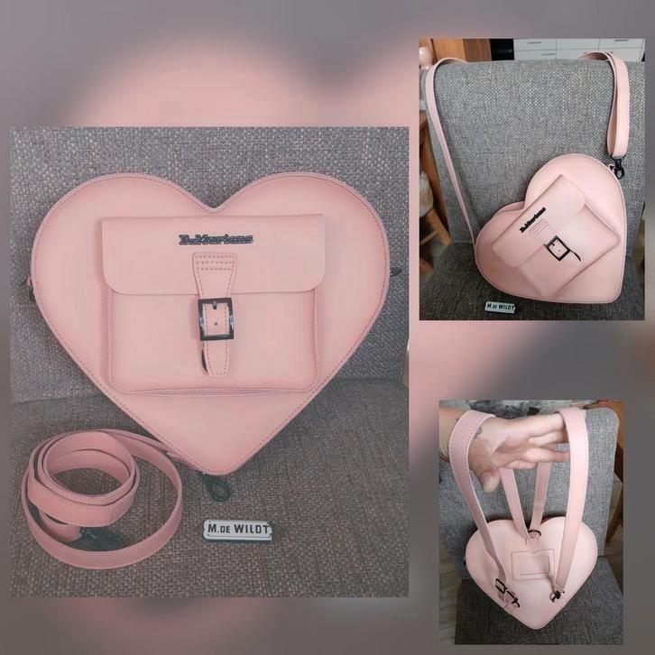 Dr. Martens tas hart peach - schoudertas + rugtas perzik, Sieraden, Tassen en Uiterlijk, Tassen | Damestassen, Zo goed als nieuw