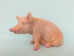 Schleich 13202 varken zittend, dierfiguur, Ophalen of Verzenden, Gebruikt, Boerderijdier, Beeldje of Figuurtje