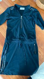 Jane lushka jurk travelstof L, Blauw, Maat 42/44 (L), Knielengte, Ophalen of Verzenden
