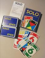Solo, kaartspel, Hobby en Vrije tijd, Gezelschapsspellen | Kaartspellen, Een of twee spelers, Ophalen of Verzenden, Zo goed als nieuw