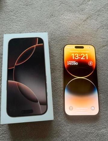 iPhone 16 Pro 256 gb desert titanium inc bon beschikbaar voor biedingen