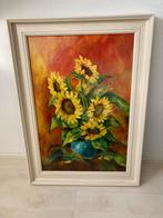 Schilderij met zonnebloemen, Antiek en Kunst, Kunst | Schilderijen | Klassiek, Ophalen