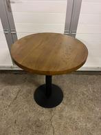 8 stuks ronde eikenhouten horeca bistro restaurant tafels, Ophalen
