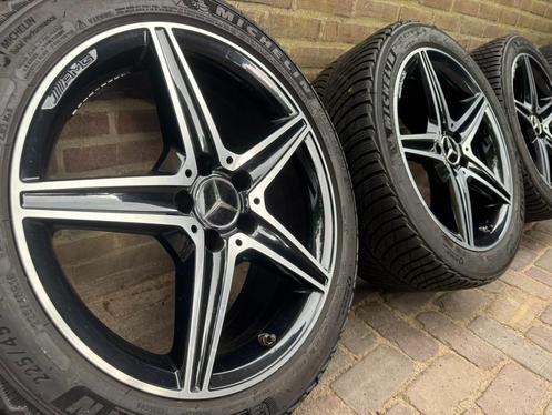 Originele Mercedes Benz C-klasse AMG velgen 18inch, Auto-onderdelen, Banden en Velgen, Banden en Velgen, Winterbanden, 18 inch